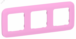 FLITE ARTISTIC Рамка 3-местная РУ-3-А-ФлПр пурпурный IEK