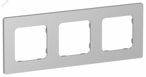 FLITE CLASSIC Рамка 3-местная РУ-3-К-ФлА алюминий IEK