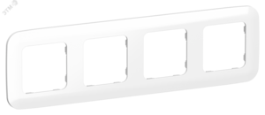 FLITE ARTISTIC Рамка 4-местная РУ-4-А-ФлБ белый IEK
