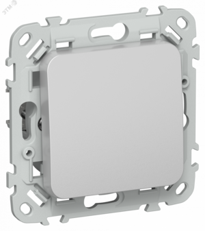 FLITE Выключатель 1-клавишный перекрестный 10А ВС71-1-0-ФлА алюминий IEK