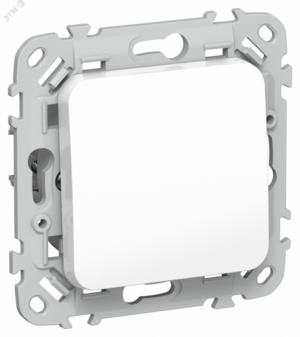 FLITE Выключатель 1-клавишный кнопочный 10А ВС11-2-0-ФлБ белый IEK