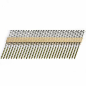Гвозди реечные 21 градус для работ по дереву для строительства (3.1/90 мм, кольц.накатка ,2000 шт/уп