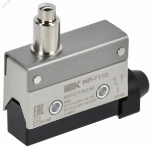 Микропереключатель концевой МП-7110 удлиненный толкатель IP40