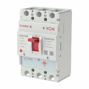 Выключатель автоматический YON MGS250 3P 160-200 A 25 kA
