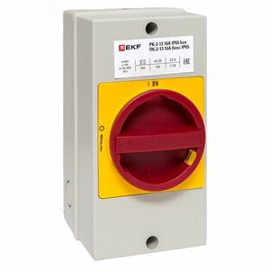 Переключатель кулачковый ПК-2-13 16А 3P ВКЛ-ВЫКЛ с блокировкой в боксе IP65