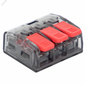 Клемма СМК 221-413 3 отверстия 0.2-4.0 мм2  PROxima