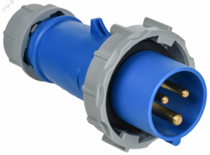 Вилка переносная ССИ-0132 16А-6ч/200-250В 2P+PE IP67 IEK