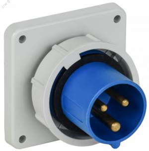 Вилка встраиваемая ССИ-3132 16А-6ч 220В 2P+PE IP67 IEK