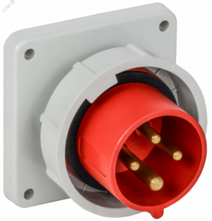 Вилка встраиваемая ССИ-3142 16А-6ч 380В 3P+PE IP67 IEK