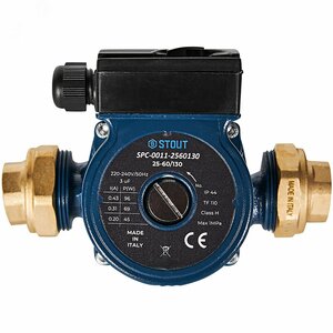 Циркуляционный насос 25-60/130 с латунными гайкам и G 1 1/2 x Rp 1