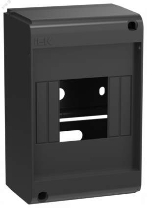 Корпус пластиковый КМПн-4 IP20 без двери черный UNION Mini