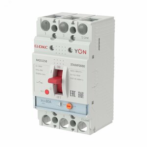 Выключатель автоматический YON MGS125 3P 64-80 A 18 kA