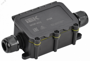 Коробка распределительная герметичная WTP-406 2 ввода IP68 IEK