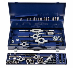 Набор резьбонарезного инструмента 15SF HSS, 51 предмет, M3-M4-M5-M6-M8-M10-M12