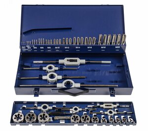 Набор резьбонарезного инструмента STM 35 HSS, 54 предмета, M3-M4-M5-M6-M8-M10-M12-M14-M16-M18-M20